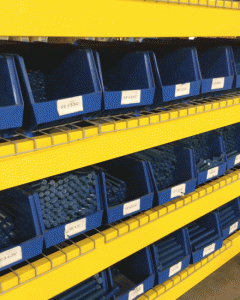 Racks of PTFE Coated B-7 studs